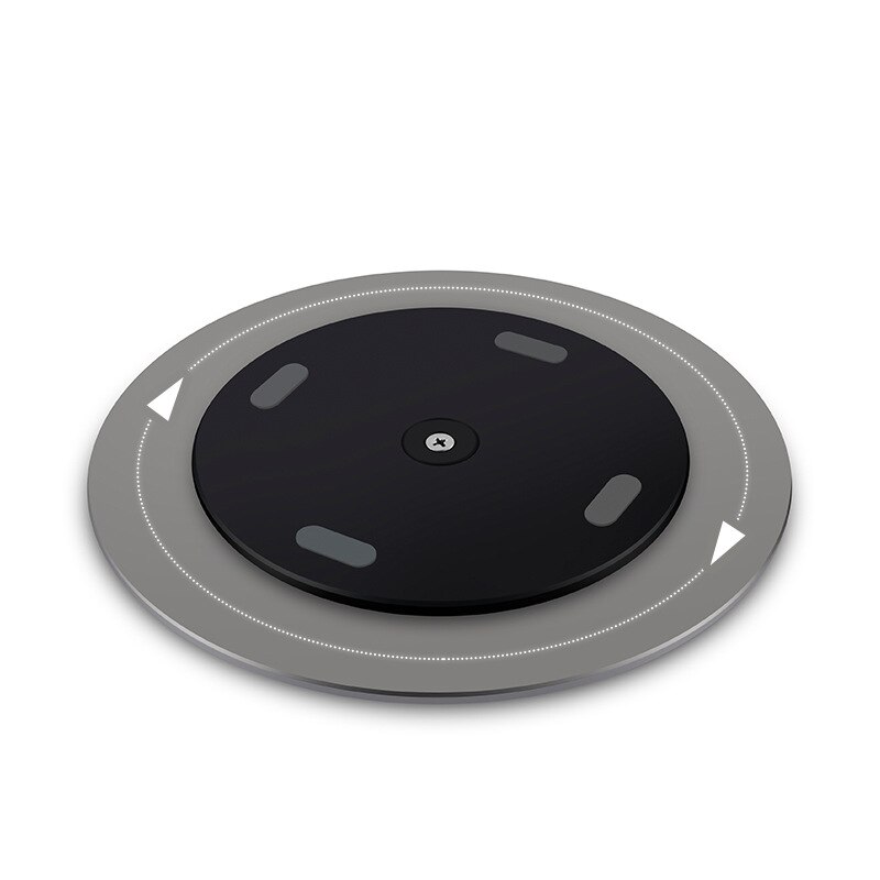360 Rotation Computer Monitor Base Disc Non-slip Laptop Notebook Aluminum Alloy Stand Dock for Apple Mac Television Projector