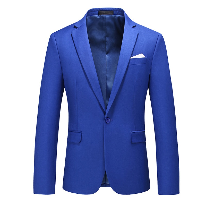 MOGU Reine Farbe männer Blazer Eine Geschmack schlank passen Hochzeit Kleid Für Männliche Neue lässig Blazer Asiatische Größe 5XL Anzug Jacke