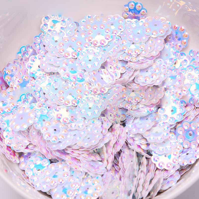 12mm Zonnebloem Goud Kraal Pailletten Geschikt voor Stadium Kleding Accessoires Handleiding DIY Sequin Party Decoratie Materiaal: 0510