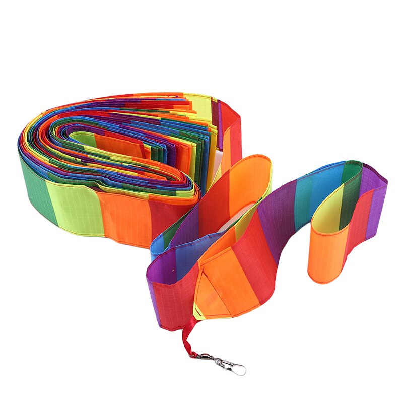 10 meter regenboog vliegerstaart voor deltavlieger stuntvlieger kindervlieger accessoires speelgoed kleurrijk kinderspeelgoed buitensporten