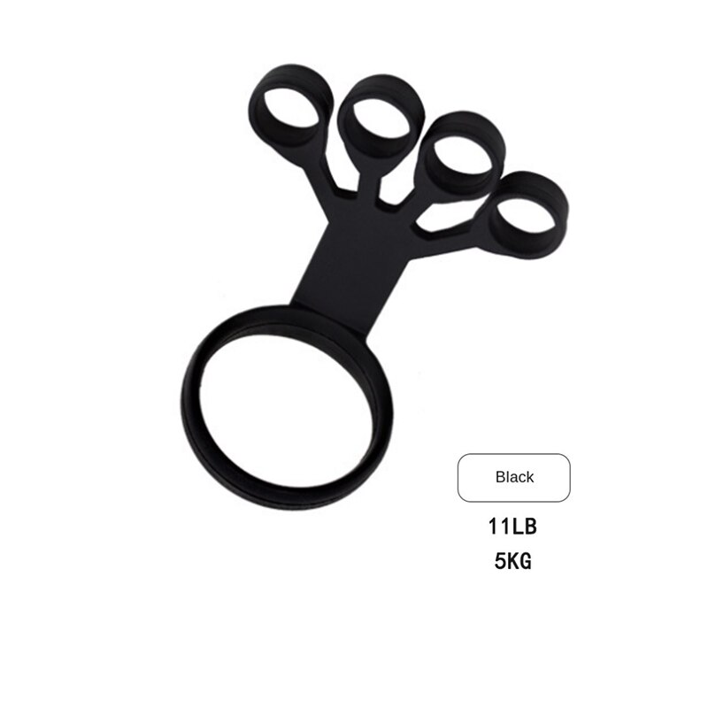 20lbs/40lbs/60lbs Finger Spreaders Hand Yoga Resistance Bands Finger Grips Finger Stretchers Finger Grips Ergonomic Devices: black