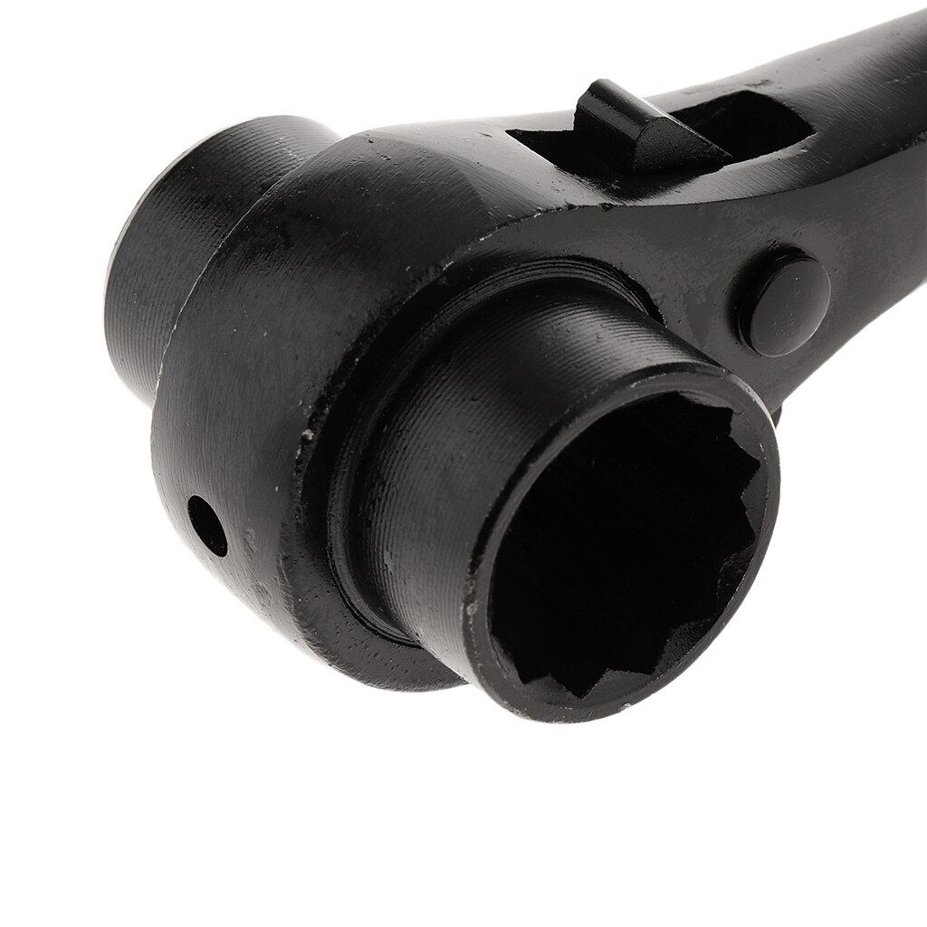 SCAFFOLD PODGER RATCHET SPANNER WRENCH DOUBLE END SOCKET 19-22mm