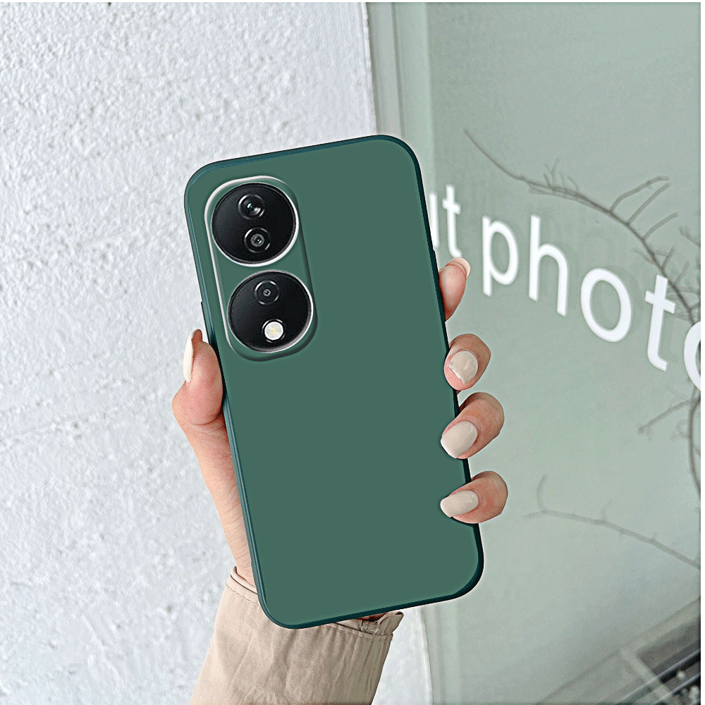 Coque de téléphone en Silicone liquide, étui arrière de protection en TPU pour Huawei Honor X7b X9b X9a X8b X8a X8 5g X7a X8 4g X6a 5g X6s: PE / green