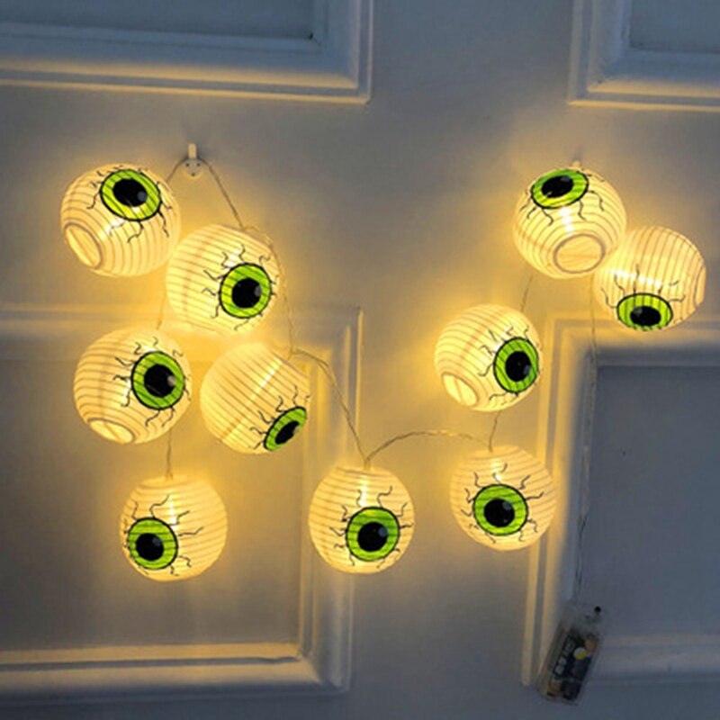 LED Halloween Eyes Glowing Lantern Venue Decoration Props Ghost Festival Decoration Light String