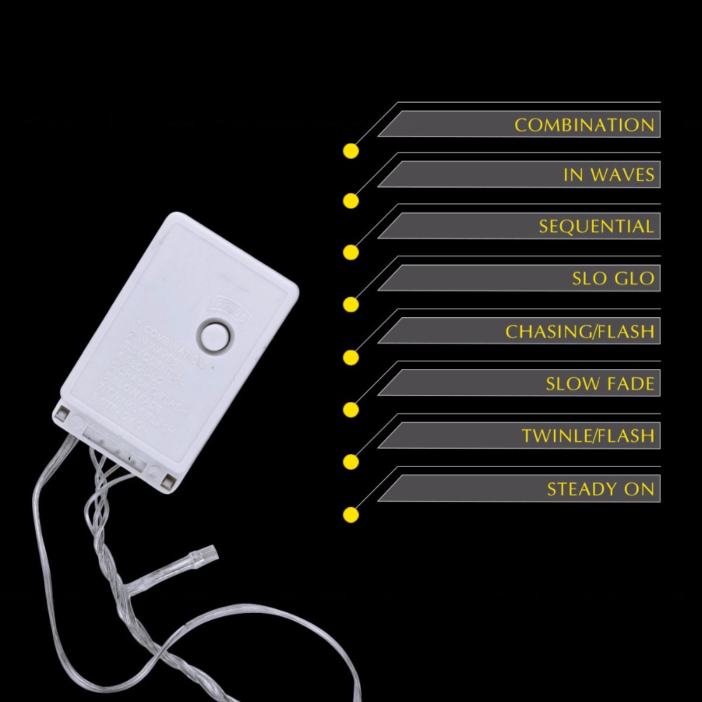 Flexible 220V 110V Waterproof LED Light String Garland for Party Wedding Christmas Decor 10M 100 LEDs Chain Fairy String Lights