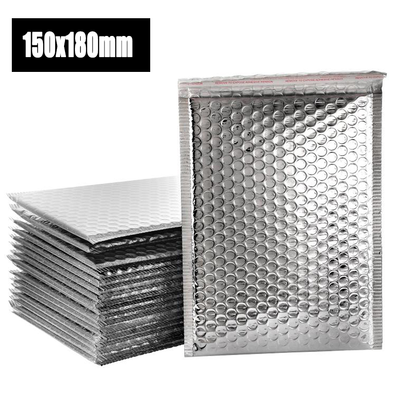 50 stks/partij Schuim Envelop Self Seal Mailers Gewatteerde Enveloppen Met Bubble Mailing Tas Pakketten Zwart Goud Zilver: Paars