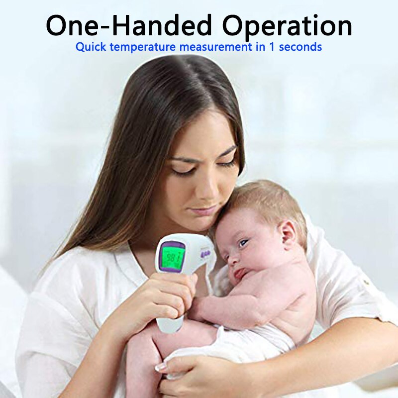 Infrared Digital Thermometer Non-contact Pyrometer IR Handheld Temperature Degrees Celsius Thermometer