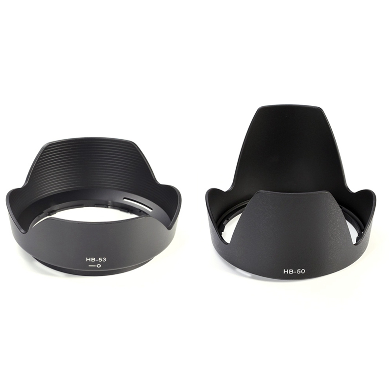 2 Pcs Bayonet Lens Hood For Nikon Af-S Nikkor, Hb53 &amp; Hb50