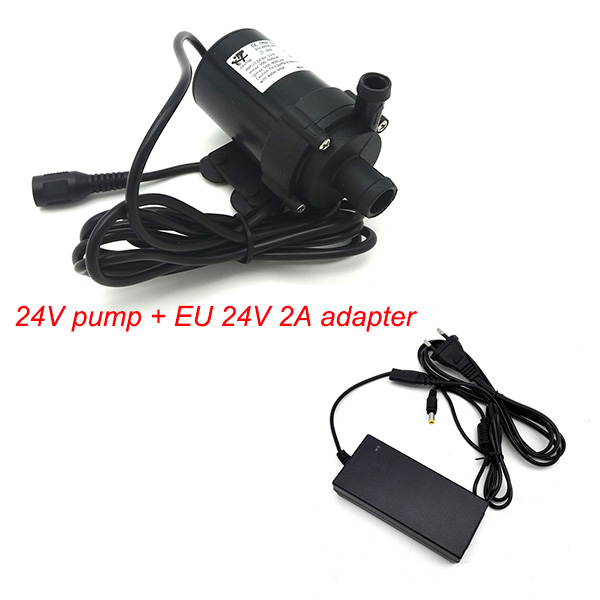 660A DC 12V 24V Submersible Water Pump 1000L/H Max Flow Rate Brushless Water Circulation Pump: 24v pump EU24V2A
