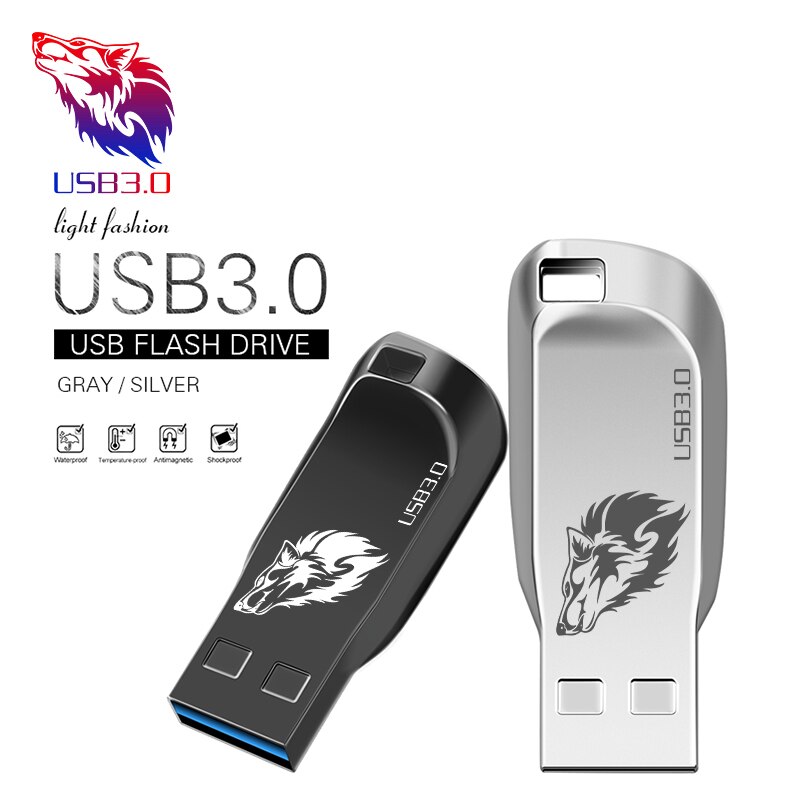 Metalen Usb Flash Drive 4Gb 8Gb 16Gb Flash Disk Pen Drive 32Gb 64Gb memory Stick Usb 3.0 Flash Usb Stick Pen Drive
