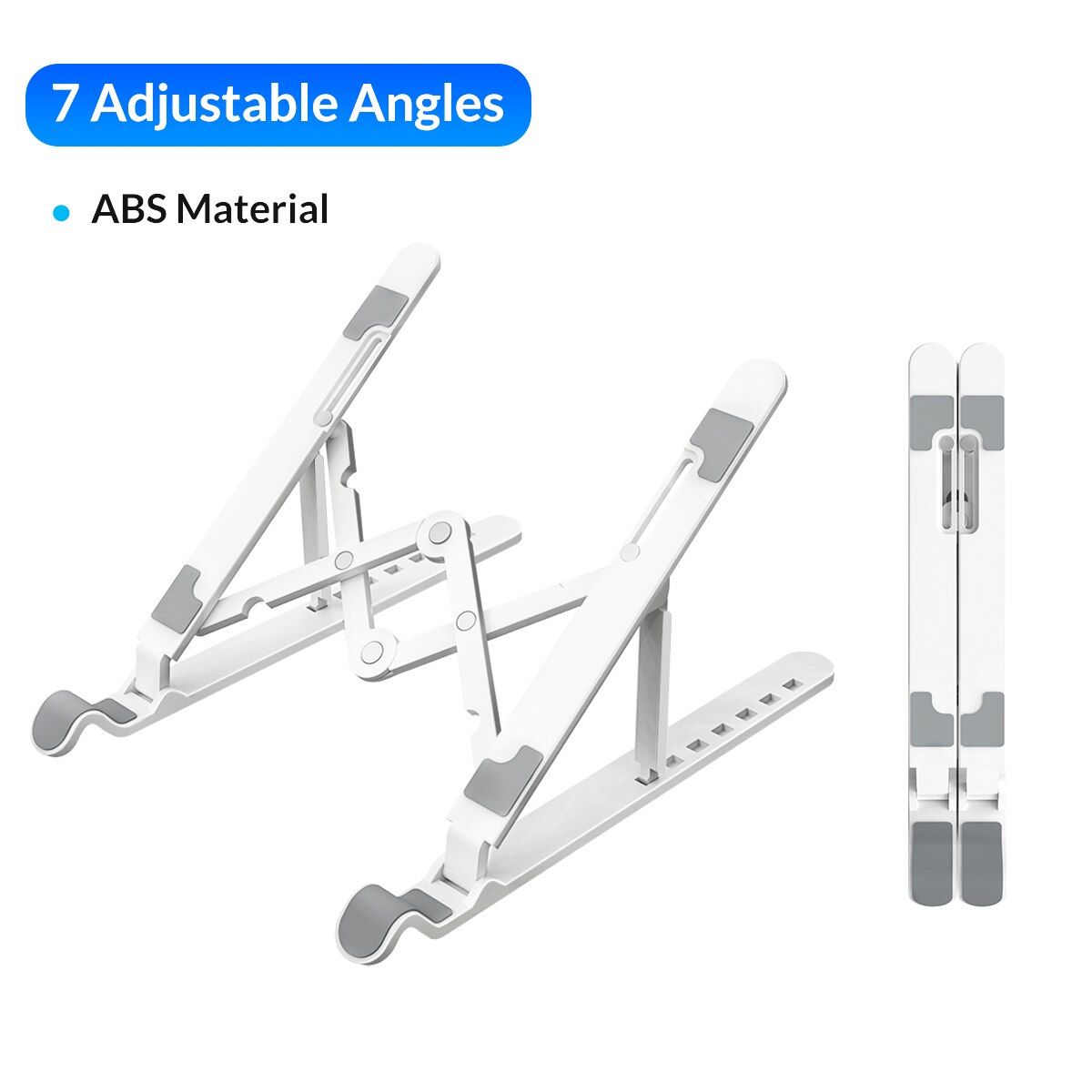 ORICO Foldable Aluminum Laptop Stand Portable Adjustable Aluminum Laptop Stand Computer Stand 7 Corners for MacBook Tablet: ABS Stand2