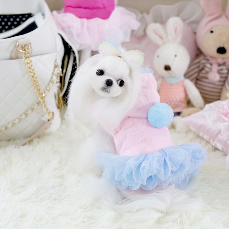 Ropa cálida de invierno para mascotas, suéteres con capucha para perros pequeños, chaquetas para cachorros, Chihuahua, Pug, sudadera, abrigo: Rosa / XS