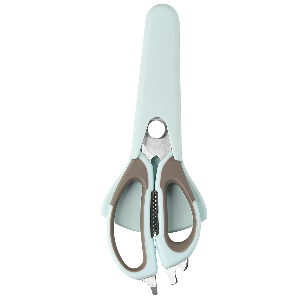 TURWHO Kitchen Shears Heavy Duty Kitchen Scissors with Holder for Meat/Vegetables/BBQ/Herbs Kitchen Accessories Cooking Tools: Blue