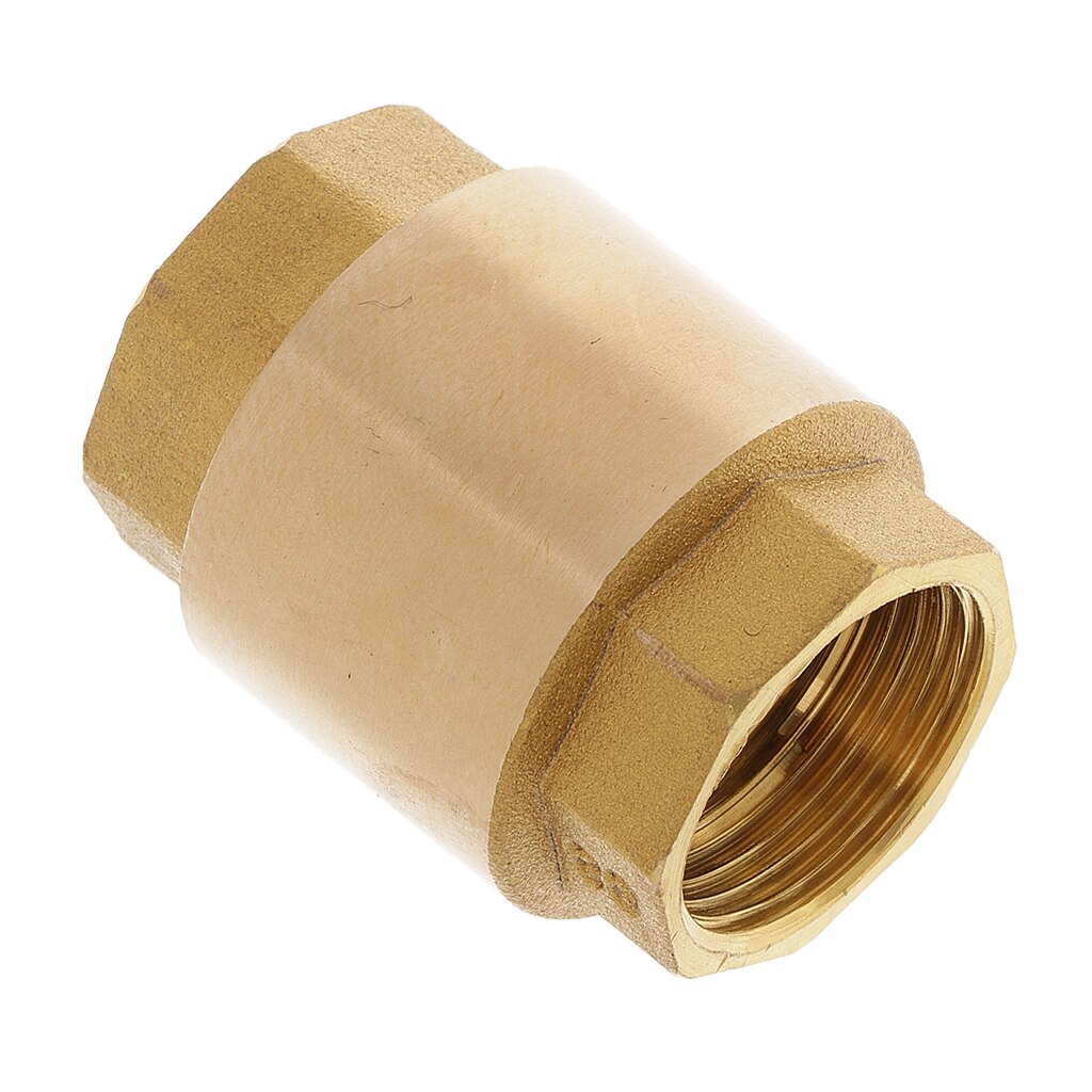 3/4'' Solid Brass One Way In-line Check Valve Water Gas Non-return Check Valve