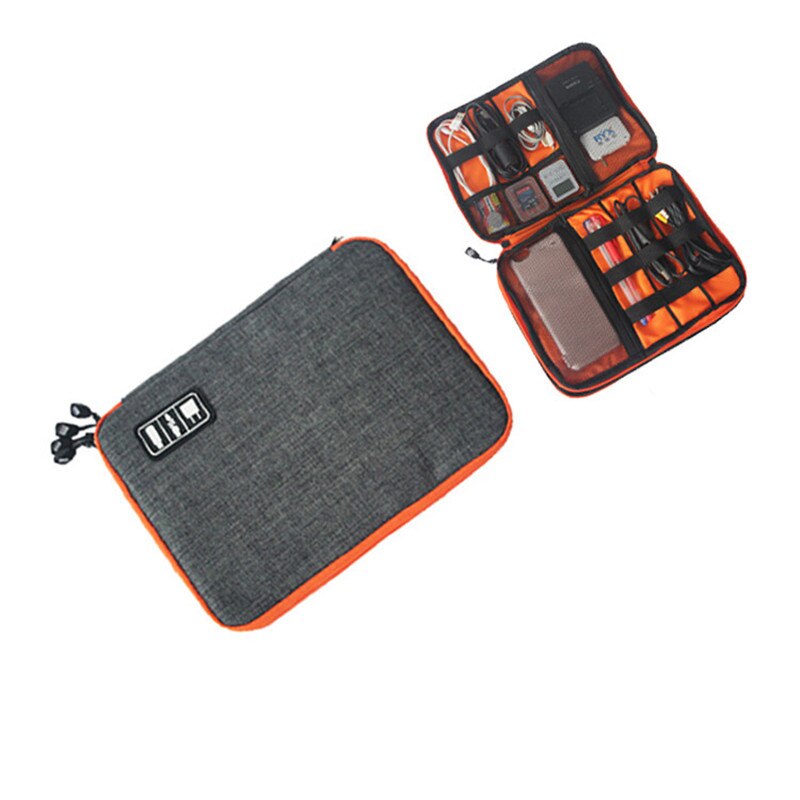 Yesello Digital Gadget Organizer Bag - Travel Case for iPad, Cables, Earphones, Pen, Power Bank - 28x20x5cm