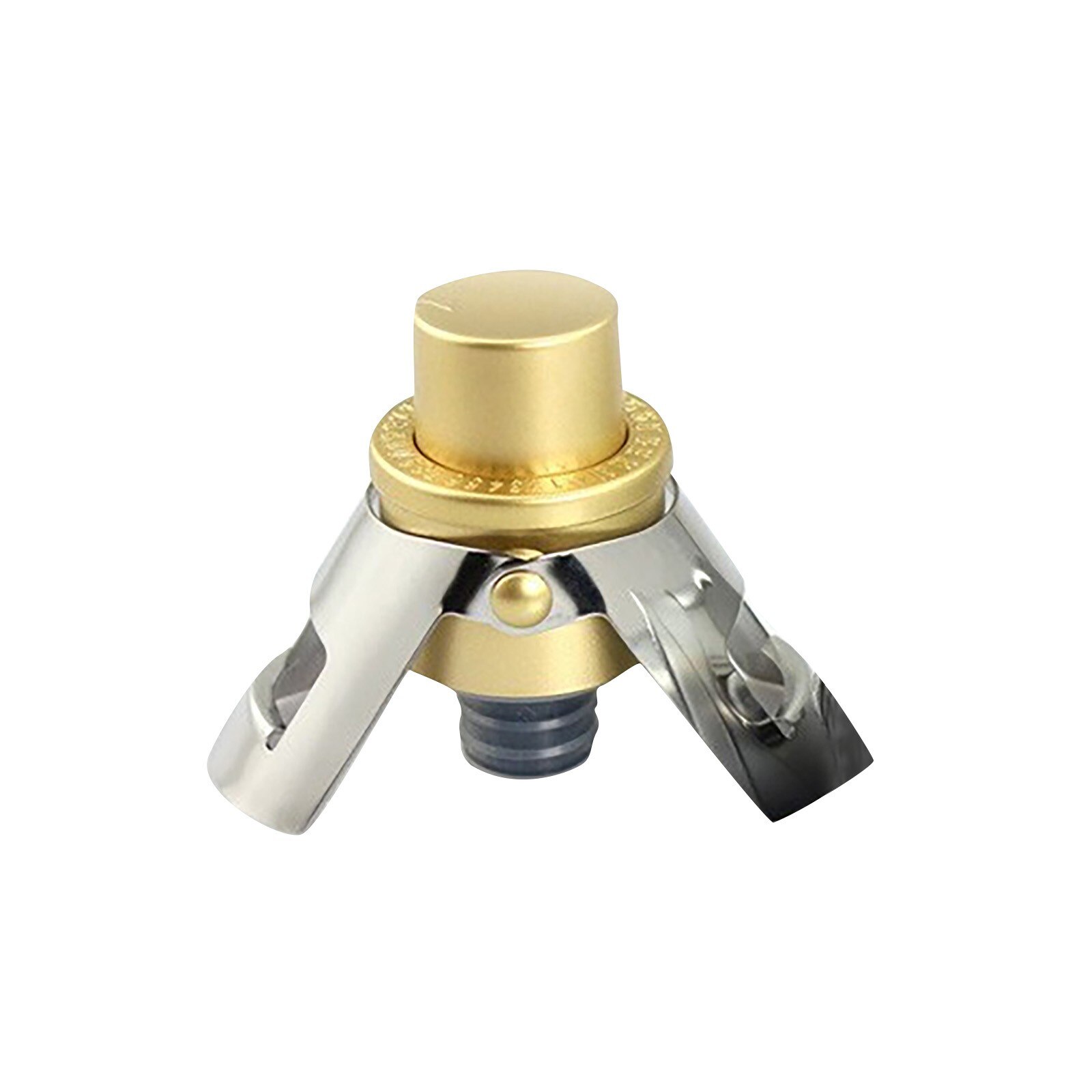 Champagne Bottle Stopper Stainless Steel Sparkling Grape Wine Bottle Plug Vacuum Sealer Bottle Liquor Flow Stopper Cap Bar #P2: A