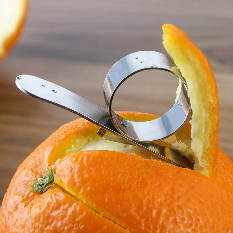Orange Peeler Stainless Steel Round Citrus Peelers Affordable Orange Skin Remover Opener Fruit Slicer Tools Kitchen Accessories