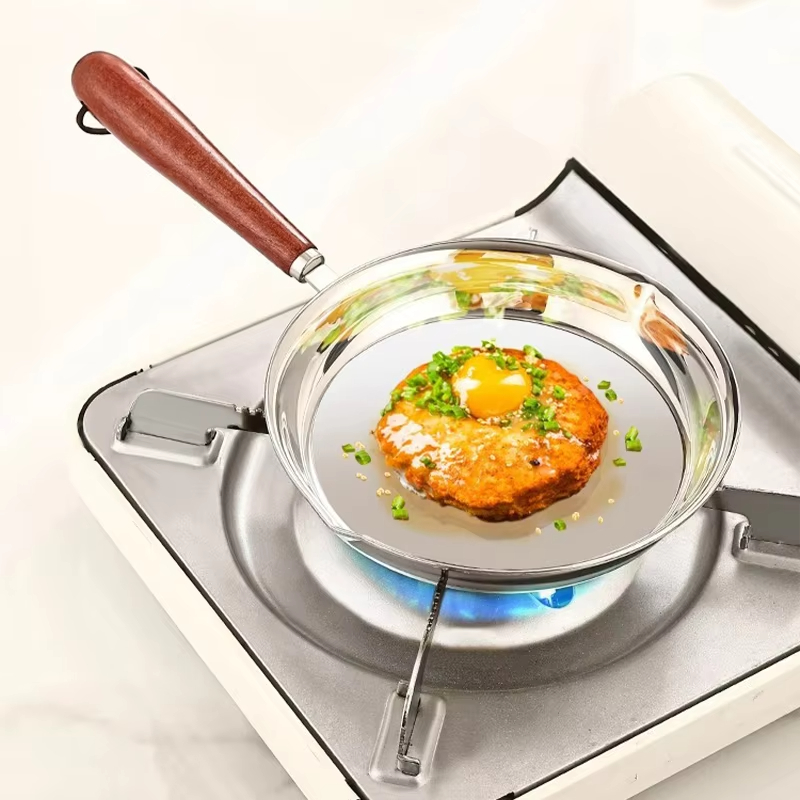 Eierkoekenpan Keuken Olie Verwarming Pan 316 Roestvrij Staal Eierpannenkoek Maker Kleine Roestvrijstalen Pan