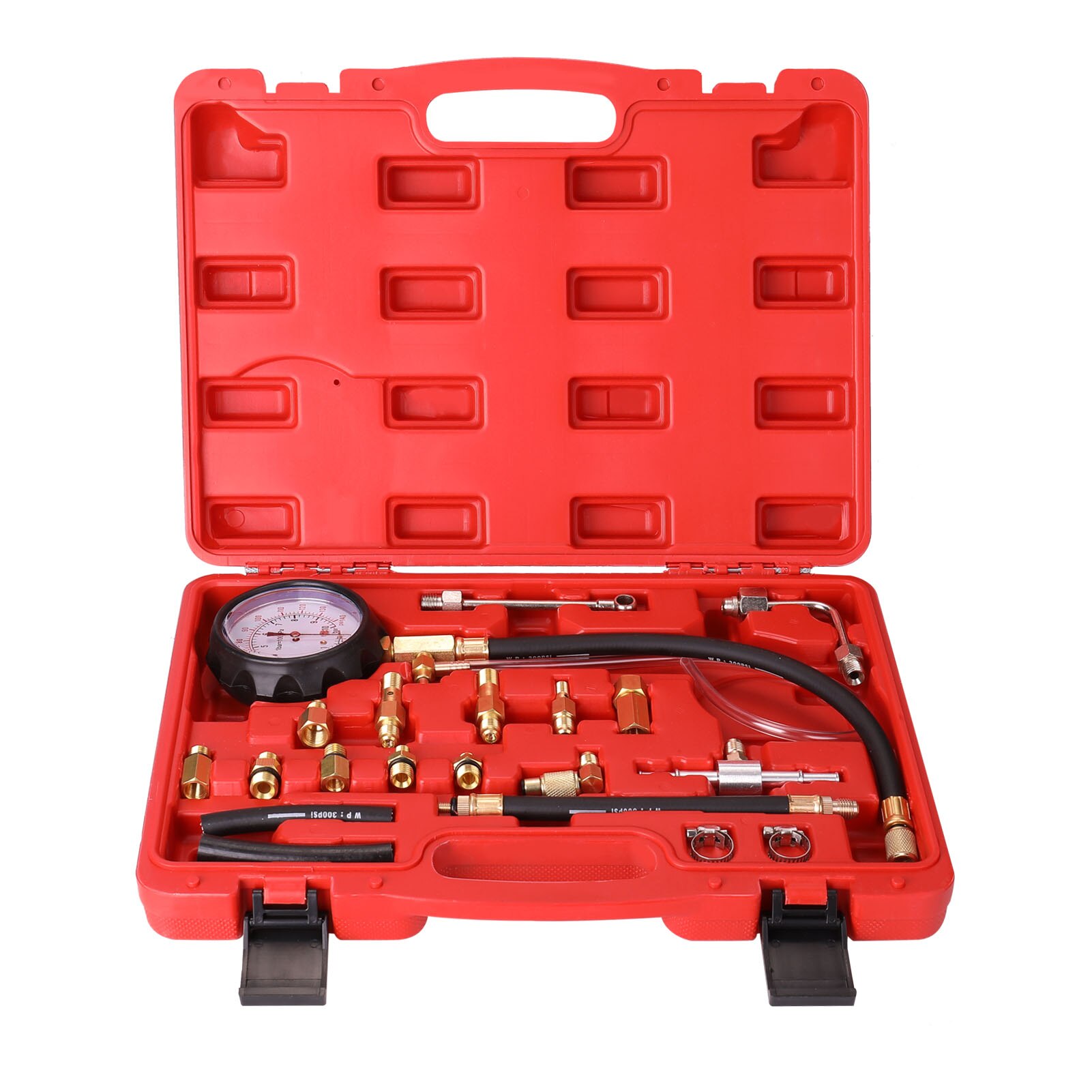 TU-114 0-140 PSI/0-10 Bar Fuel Injection Pressure Meter Pump Tester Compression Pressure Gauge Gasoline TU114-1014G