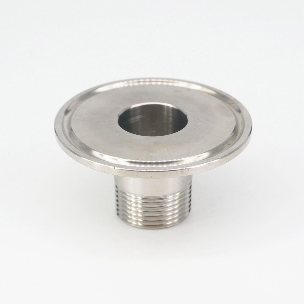 3/4" BSPT Tri Clamp 2" 304 Stainless Steel Sanitary Pipe Fitting Connector Coupling For Homebrew Beer