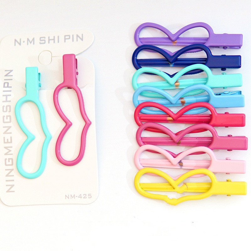 1 paar paarse haarspeldjes schattige prinsessenstijl kinderen glanzende textuur haarspeldjes baby zijclip meisjes accessoire