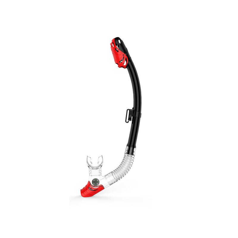 Whale Adults Swimming Diving Snorkeling Silicone Dry Air Breathing Tube Full Dry Air Breathing Scuba Tube: red