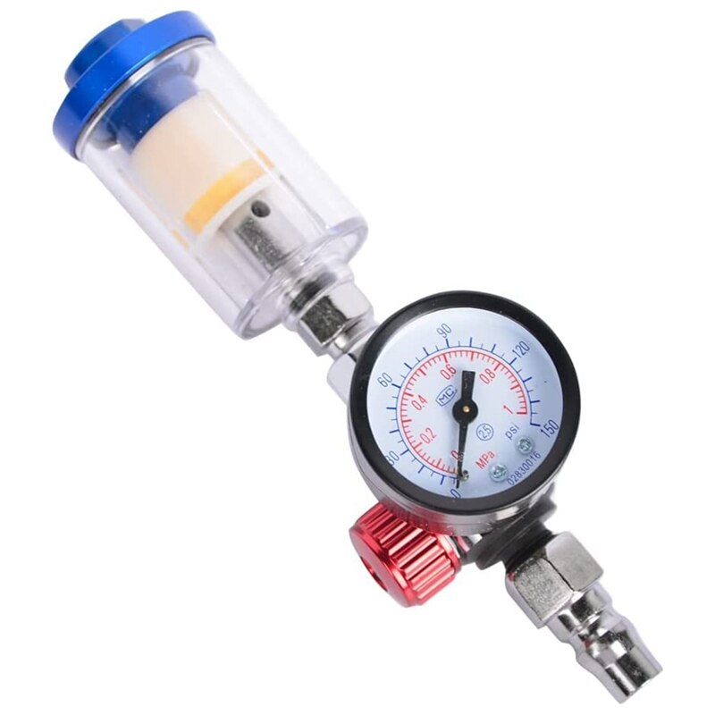 Produktbild von AFR-2000 Luftkompressor Filter Mit Wasserabscheider & Druckregler – 1/4 Zoll, Kunststoff, Für Werkstätten & Sprühpistolen