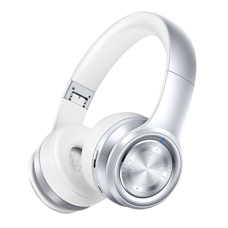 P26 trådløse hodetelefoner bluetooth hodetelefoner for mobiltelefon ios android hodetelefoner med mikrofonstøtte tf kort  mp3 spiller for pc tv: Sølv