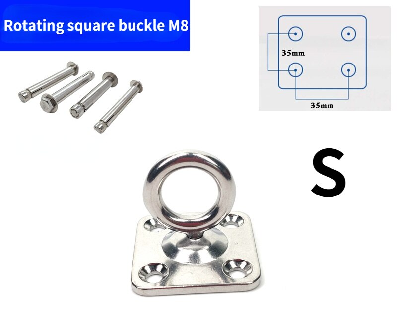 304 stainless steel ceiling hook pad eye plate u-shaped hooks stainless steel ceiling hooks