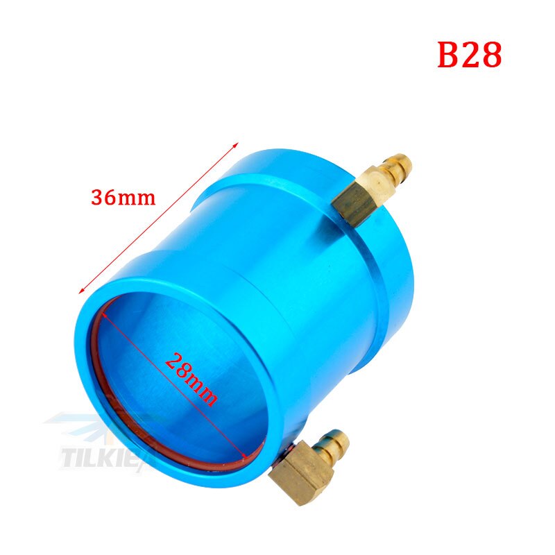 Barca del Rc CNC Marine Giacca di Raffreddamento ad Acqua Del Motore Watercool Giacca per B20/B28/B36/B40 ID 20/28/29/36/40 millimetri Barca del RC Motore Brushless: B28 Blue 2836