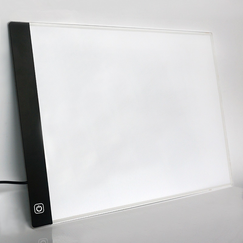 Tablero de dibujo iluminado Led Ultra A4, mesa de dibujo, luz para tableta, bloc de dibujo, libro de dibujo, Lienzo en blanco para pintar, acuarela acrílica, Pai