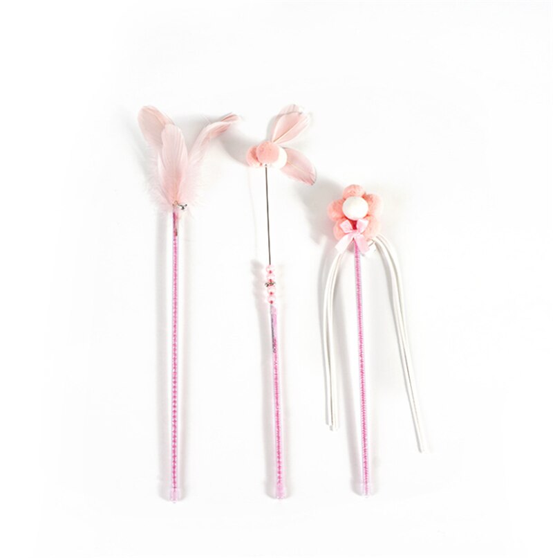 1Pc Kat Interactieve Speelgoed Stok Veer Wand Met Kleine Bell Muis Kooi Speelgoed Plastic Kunstmatige Kleurrijke Kat Teaser Speelgoed levert: 14