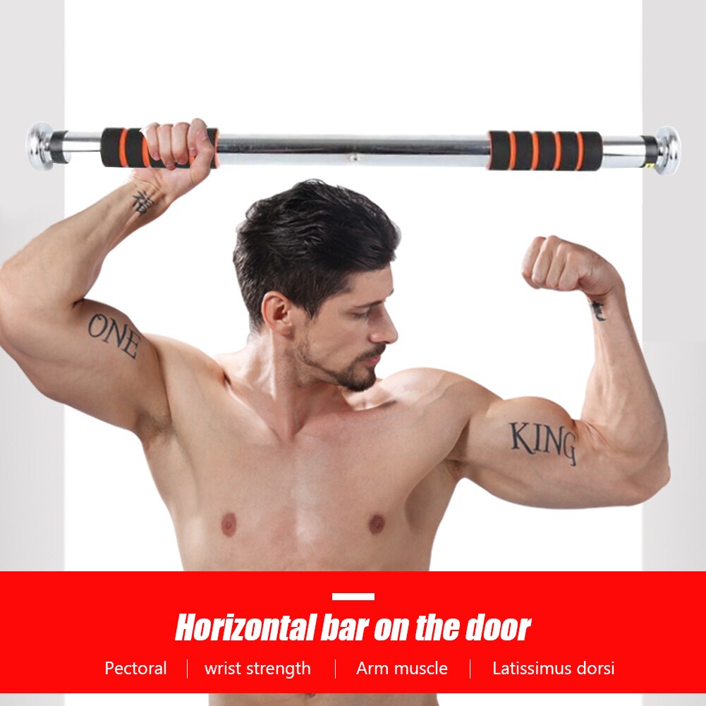 Barras horizontales de puerta de acero ajustables para gimnasio en casa, entrenamiento de barbilla, barra de entrenamiento de realce, equipos deportivos de Fitness