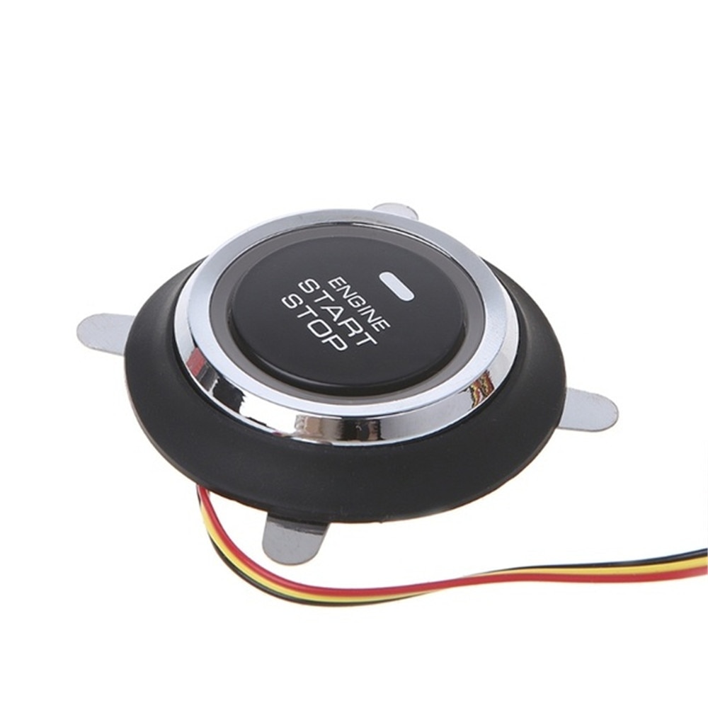 12V Car Engine Push Start Button for PKE Smart Key Push Button Car Ignition Engine Button Switch Keyless Start Ignition Starter