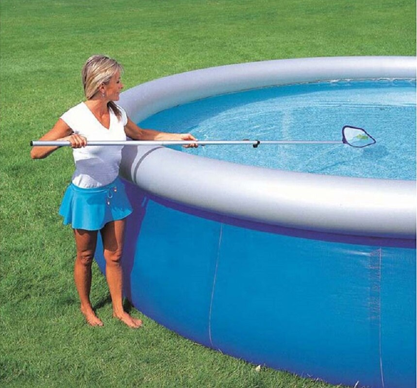 58013 Bestway 2.03m Kit de nettoyage spécial pour piscine 80 "Kit d'entretien: écumeur de fonte propre + poteau de balai Al pour piscine