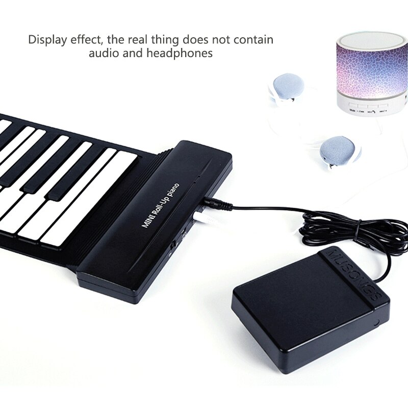 Mainos -88 kosketinta rullattava piano päivitetty kannettava ladattava elektroninen käsikäyttöinen piano kannettava elektroninen käsikäyttöinen piano
