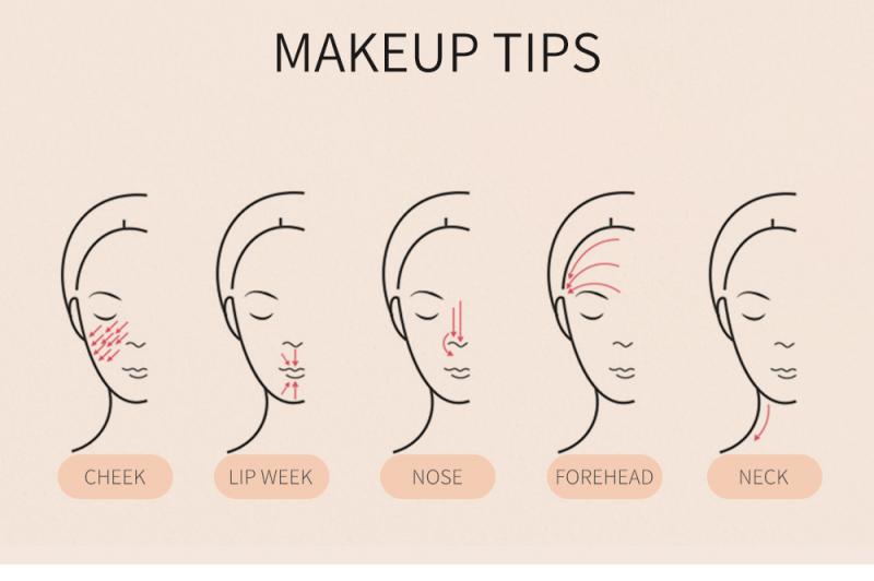 Foundation make-up kwast platte bovenkant eet geen poeder kwasten losse poeder make-up cosmetica tools