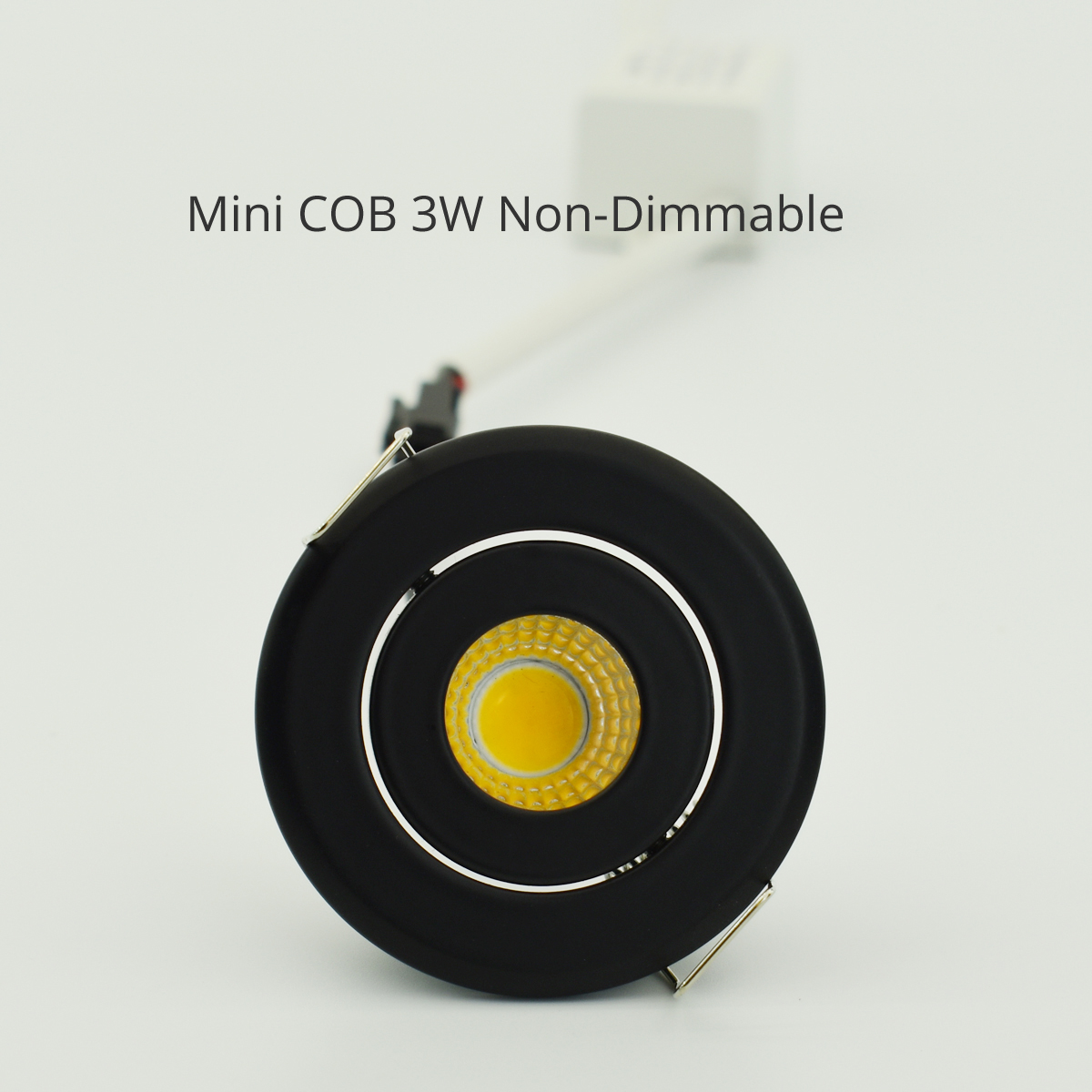 10pcs 1W 3W LED Recessed Down light Spot Ceiling Light Small Size Cut 40-45mm White Silver White Finish Full Aluminum