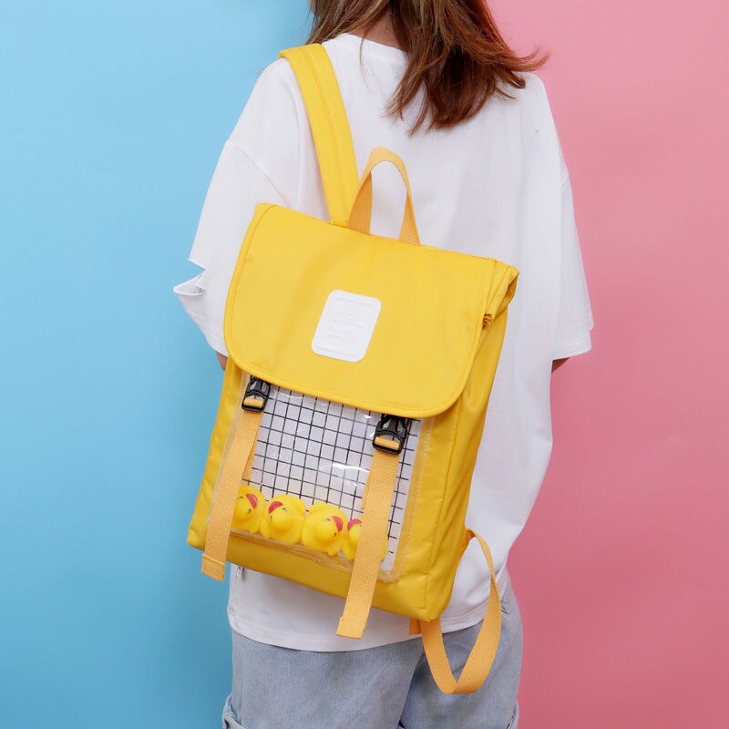 2020 Hotsale plac tornister dla dziewcząt chłopców kolegium niebo niebieska obudowa plecaki studenckie dla obu płci kobiet wodoodporna szkoła Oksford torby: żółty