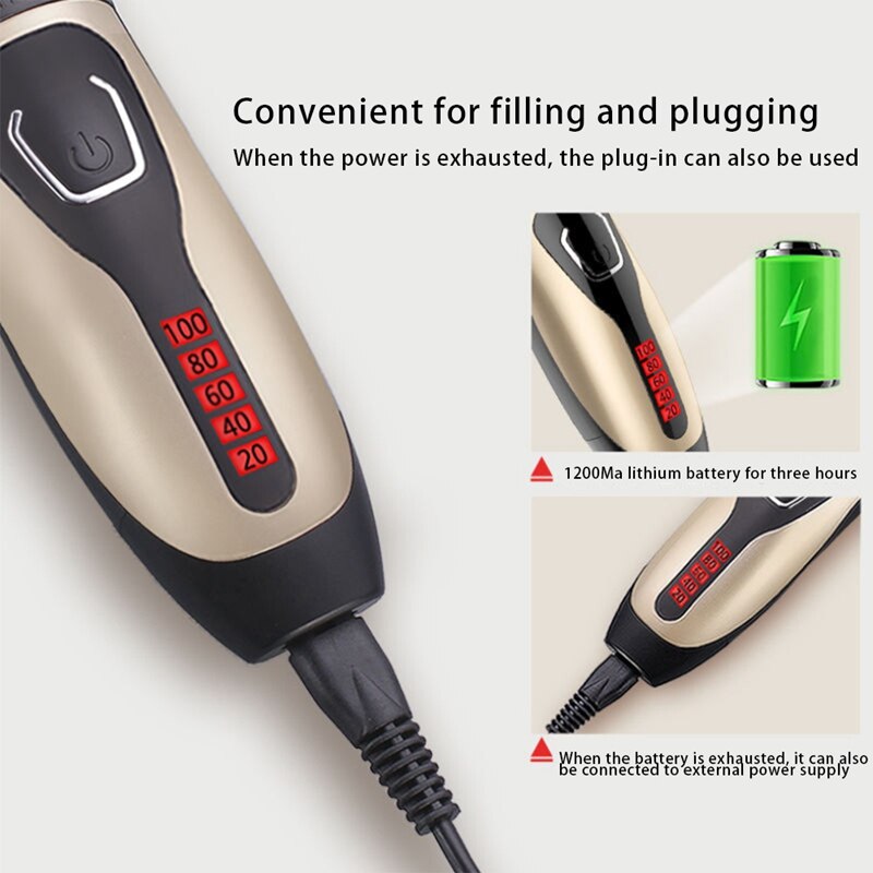 Men's Electric Hair Clippers,Cordless Hair Beard Trimer