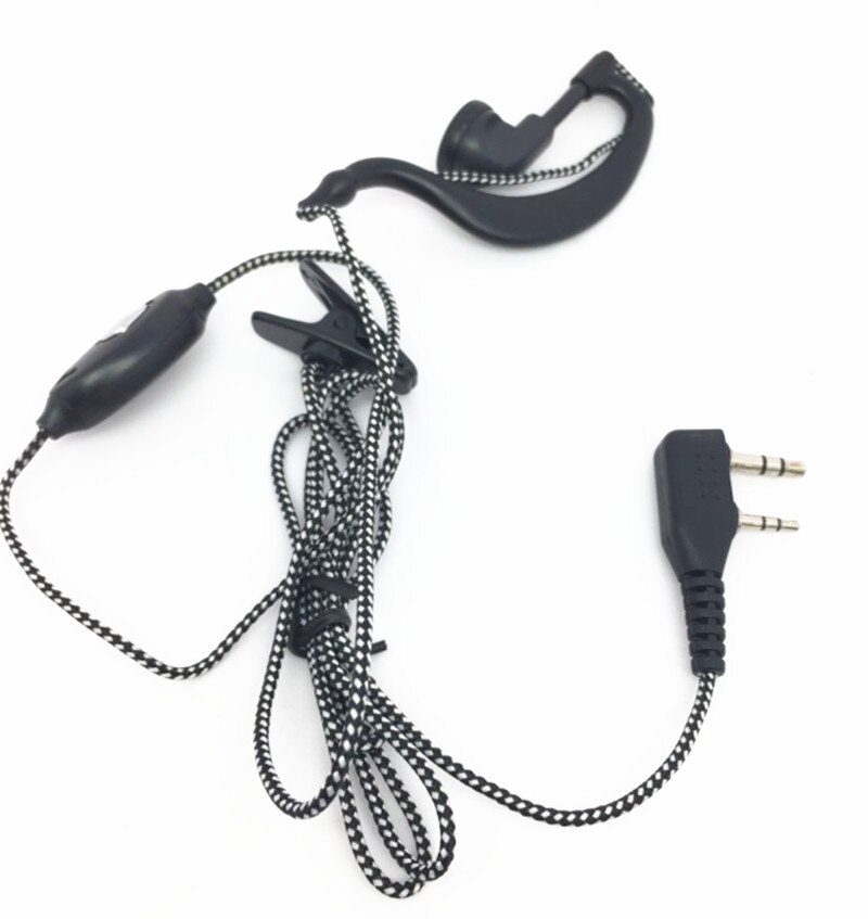 10 sztuk z drutu, czarny słuchawki robić obsługi Kenwood TK2107 TK3107 TK278 BAOFENG UV-5R Wouxun KG-UVD1P TYT