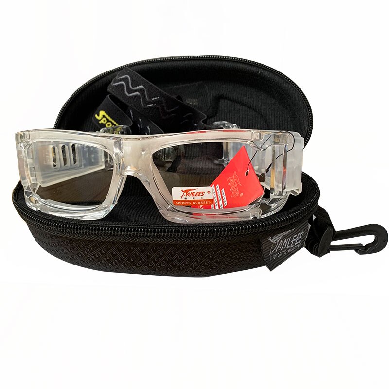 Gafas protectoras de baloncesto para deportes al aire libre, lentes resistentes a impactos para PC, estrellas, , amplia aplicación: Clear with box