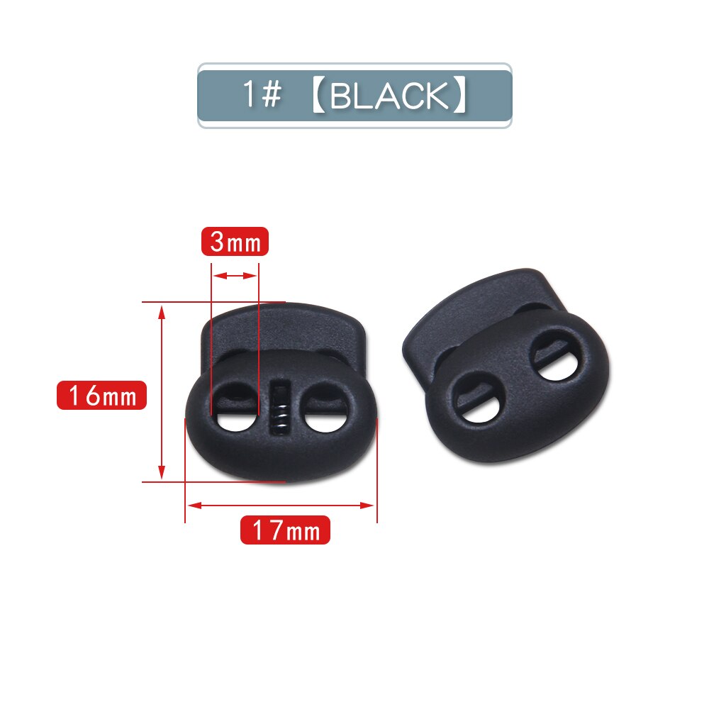Neue 10 stücke Schnur Schloss Kunststoff Stopper Schnur Enden Schaltet Clip Schnalle Taste Schwarz Frost Schnürsenkel Sportswear DIY Tasche Zubehör: Zimt