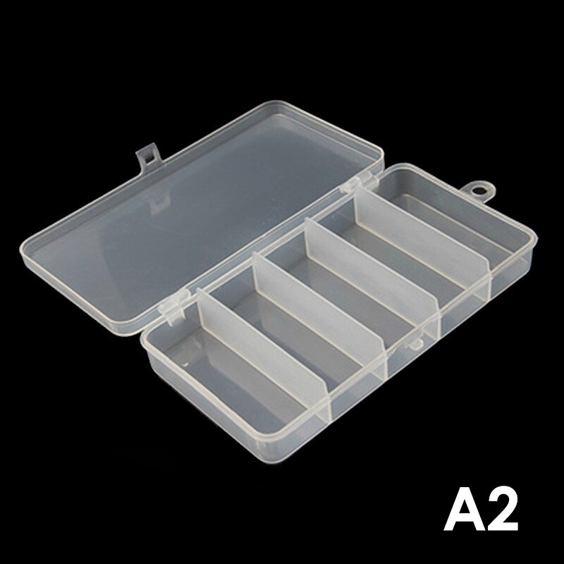 Fishing Tackle Box 5 Compartment Hook Box Fishing Tackle Accessories Lure Hook Boxes Fishing Tackle Box: A2