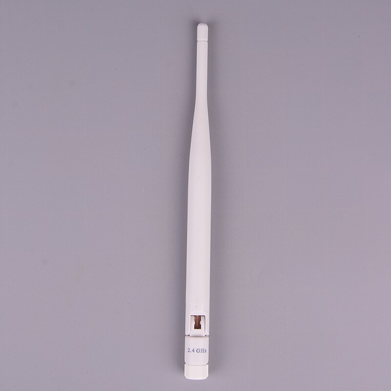 1PC 2.4GHz White WiFi Antenna 5dBi Aerial RP SMA Male Connector 2.4g Antenna