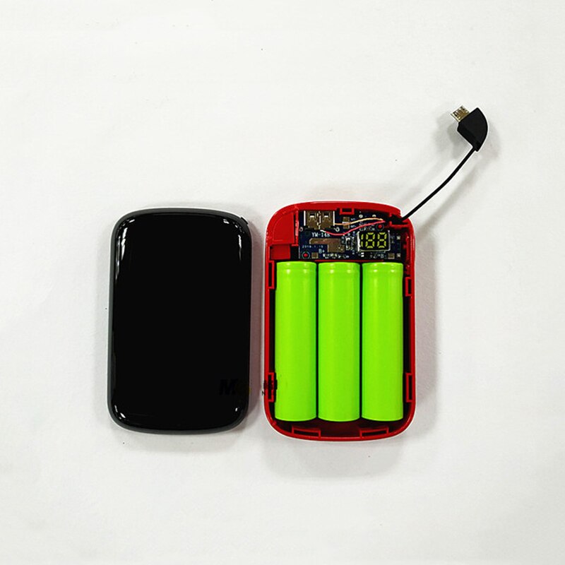 Bakeey DIY Power Bank Case 3x 18650 Battery DIY Power Bank Box Holder Case Portable Charger With Cable For Phone