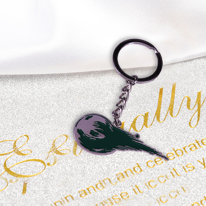 Final Fantasy 7 Meteor keychain Please enjoy a "stained-glass" marbled effect of the remake logo!