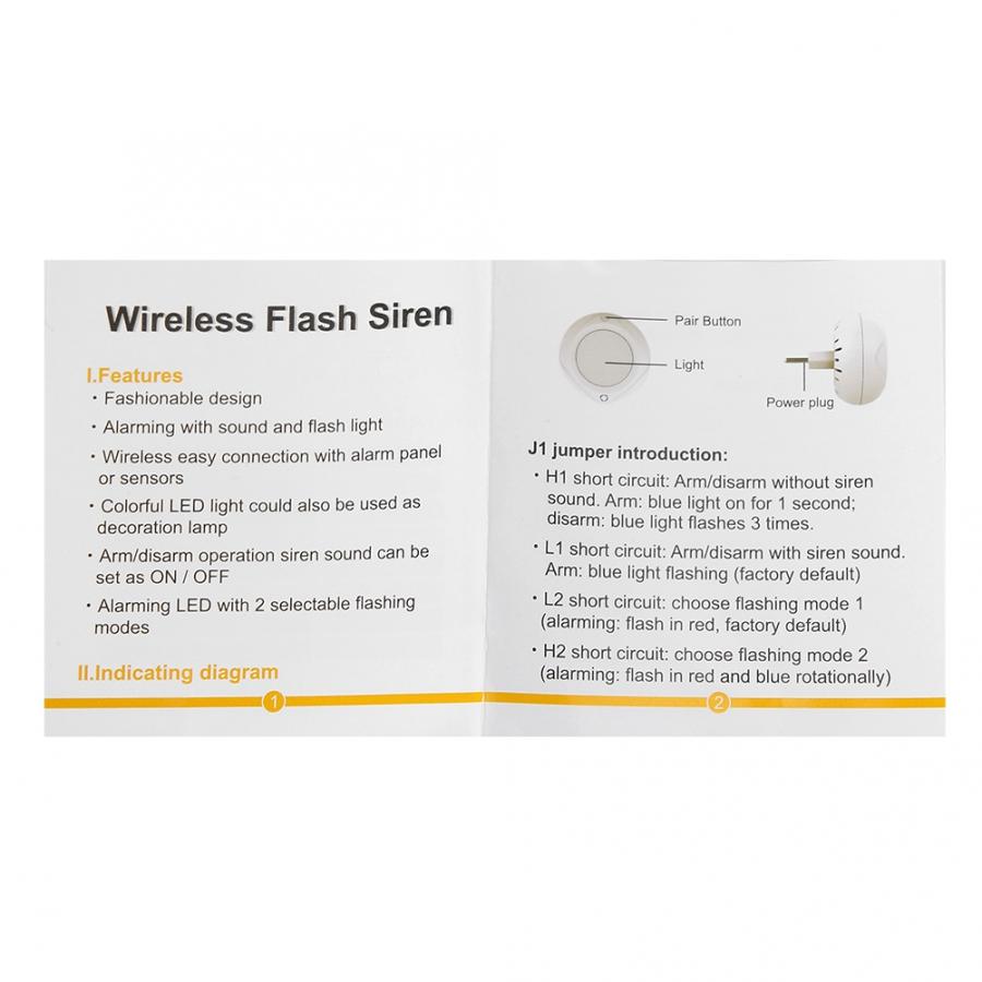 siren sirene alarme Wireless Security Alarm System 1 Sound Light Siren 1 Infrared Sensor Detector (JD11+HW-03D) sirena alarma