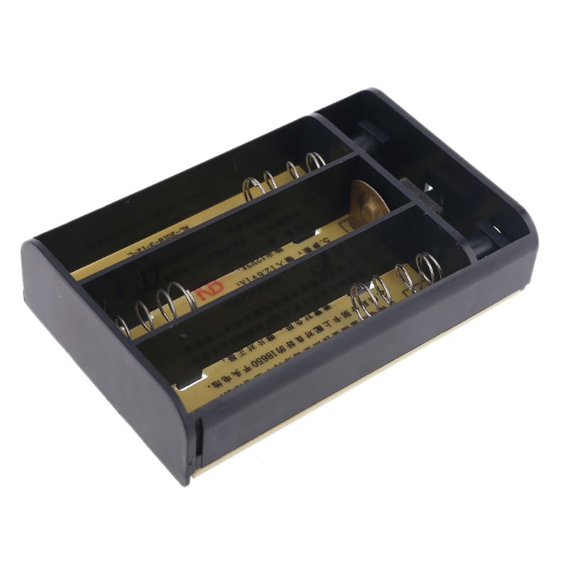 Yushu Custodia Porta Batterie 18650 Fai Da Te – 3 Slot – 12V Con Protezioni – Per Router WiFi, Luci LED, UPS Mobile
