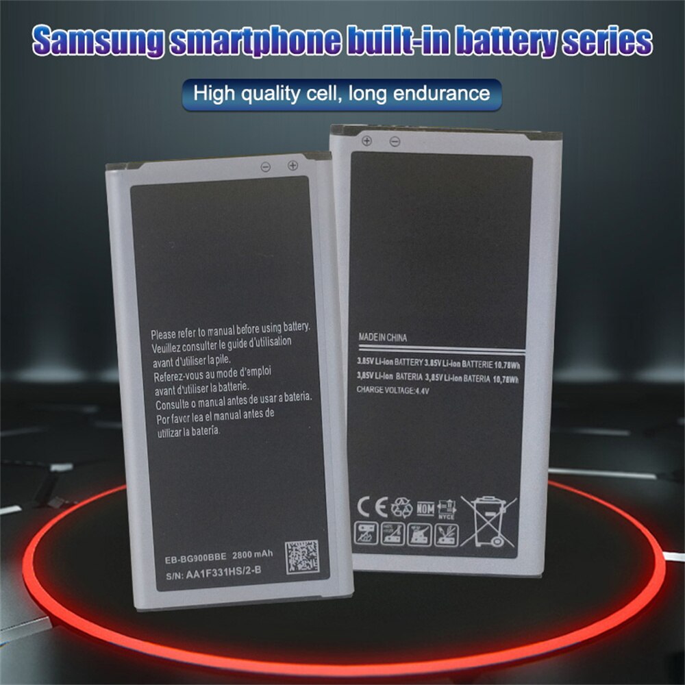 Voor Samsung S5 Batterij Voor Galaxy S 5 Sm G900 G900S G900I G900F G900H 2800Mah EB-BG900BBE Vervangende Batterij Eb BG900BBE